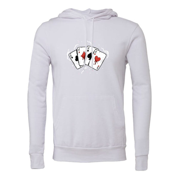 Cartoon Playing Cards A Decal Bella canvas hoodie 3719